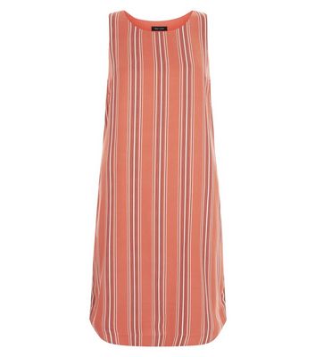 Comprar Orange Stripe Sleeveless Tunic Dress al mejor precio