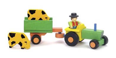 Comprar JeuJura 8081 - Tractor y remolque de madera al mejor precio