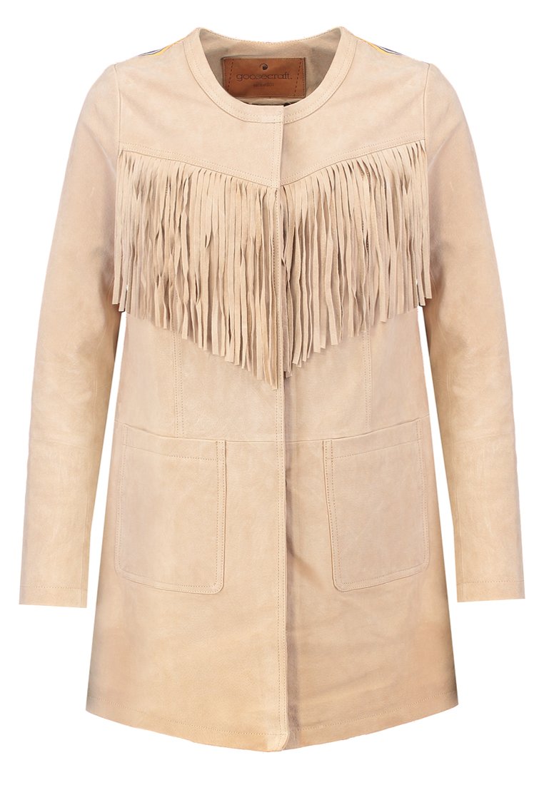 Comprar Goosecraft Chaqueta de cuero cream al mejor precio