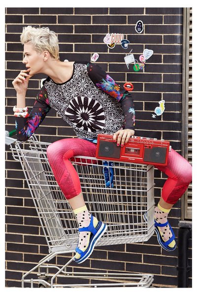 Comprar Desigual - Mujer - Blusa de manga larga con print blanco y negro - Yees - Size L al mejor precio