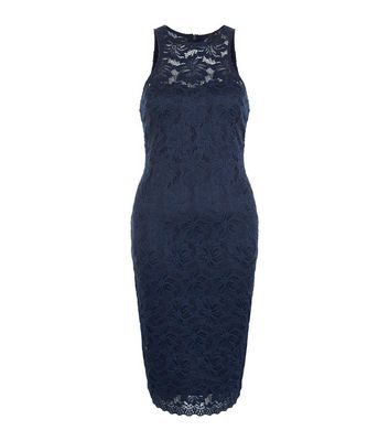 Comprar AX Paris Navy Lace Midi Dress al mejor precio