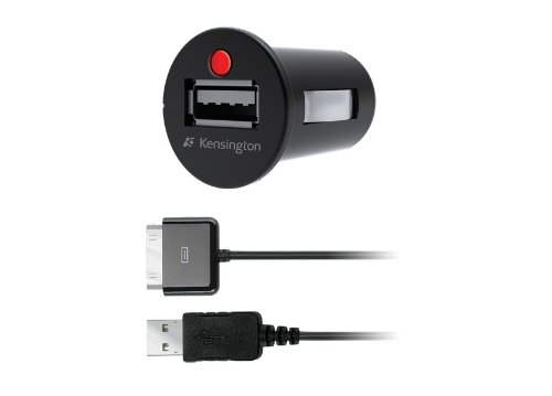 Comprar Kensington - Cargador (Auto, Teléfono móvil, MP3, MP4, Tableta, USB, Negro, iPad, iPhone 3GS, iPhone 3G, iPhone, iPod touch, iPod nano (1st, 2nd, 3rd, 4th gen), iPod classic, i, 10 - 18) al mejor precio