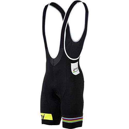 Comprar Santini Re1071Nat5UCI UCI Rainbow Fashion Line CAS1871L - Nat Pad Bib Short, White Mesh Braces, Silicon Gripers, talla L, color negro al mejor precio