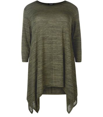 Comprar Plus Size Hanky Hem 3/4 Sleeve Top al mejor precio