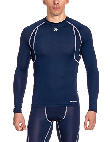 Comprar Skins Carbonyte Top Long Sleeve Round Neck - Prenda, color azul, talla xl al mejor precio