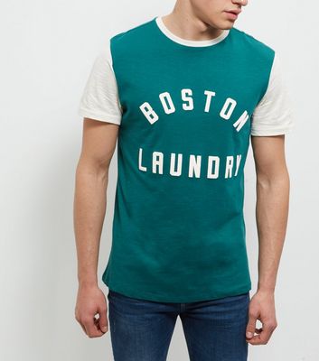 Comprar Green Boston Laundry Print T-Shirt al mejor precio