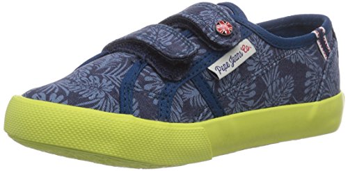 Comprar Pepe Jeans London BAKER CAMU - zapatilla deportiva de lona niño, color azul, talla 31 al mejor precio