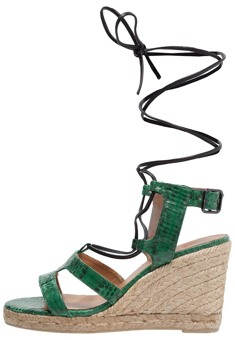 Comprar Castañer BABBEL Sandalias de cuña verde al mejor precio