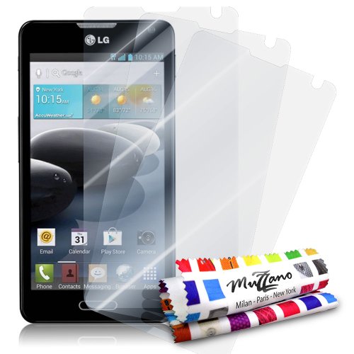 Comprar Muzzano 3 protecciónes de Pantalla transparentes para LG Optimus F6 