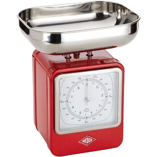 Comprar Wesco 322204-02 - Báscula para la cocina, color rojo al mejor precio