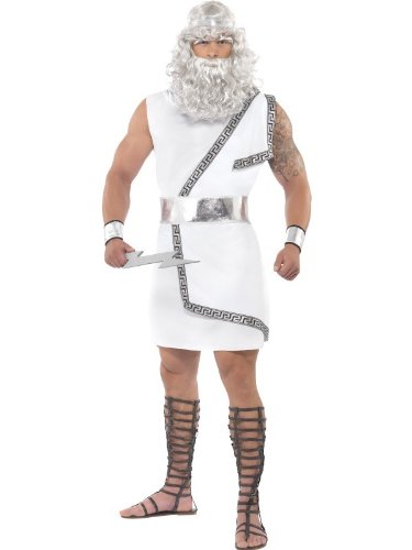 Comprar Traje Zeuskostüm para los hombres Zeus blanco blanco Herrenkostüm griegos Disfraz Disfraces Carnaval. M al mejor precio