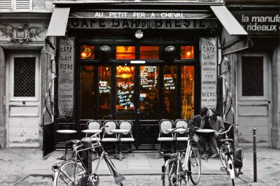 Comprar Gb Posters -Póster de pareja frente al Cafe Bar Du Bresil, 61 x 91,5 cm al mejor precio