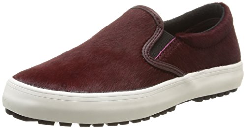 Comprar Pepe Jeans Ripley Plain Pony - Zapatillas de deporte de cuero para mujer, Rojo (Rouge (297Merlot)), 41 al mejor precio