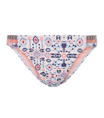 Comprar White Abstract Print Strappy Side Bikini Bottoms al mejor precio