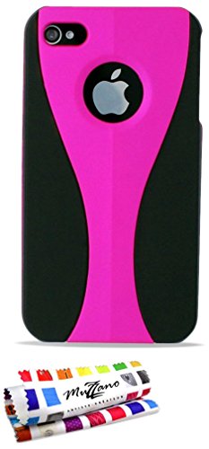 Comprar Muzzano F11326 - Funda para Apple iPhone 4, color rosa caramelo al mejor precio