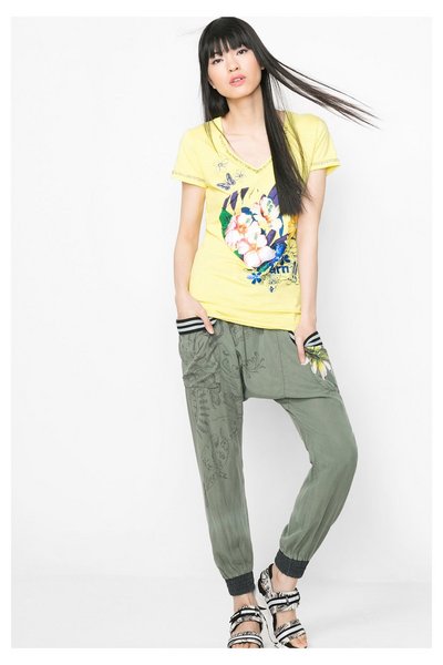 Comprar Desigual - Mujer - Camiseta amarilla de verano - Beli - Size S al mejor precio