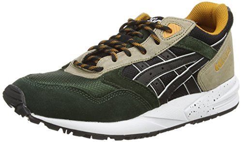Comprar ASICS Gelsaga, Unisex Adults' Low-Top Sneakers, Multicolour (Black/Green 9090), 8.5 UK (43 1/2 EU) al mejor precio