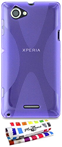 Comprar Muzzano F7386 - Funda para Sony Xperia L, color violeta al mejor precio
