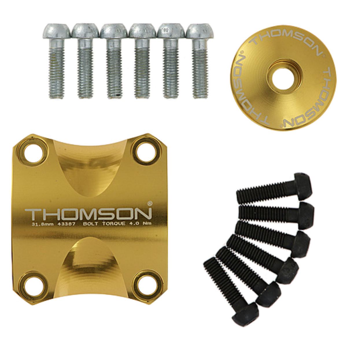 Comprar Kit de actualización de abrazadera (31,8), tapa superior y pernos Thomson - SM-A004 X4 - Potencias al mejor precio