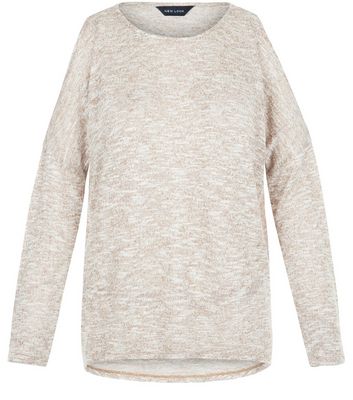 Comprar Stone Fine Knit Cold Shoulder Long Sleeve Top al mejor precio