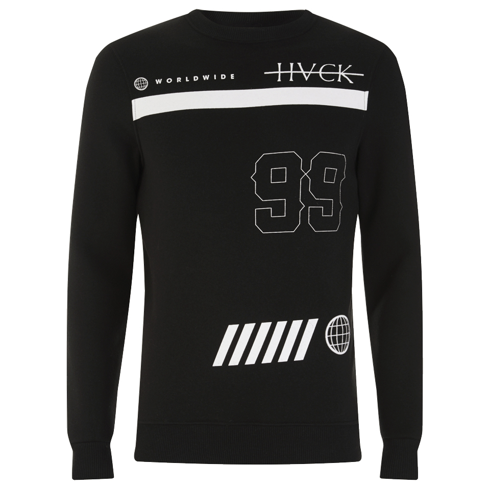 Comprar Hack Men's Vale Crew Neck Sweatshirt - Black - XL al mejor precio