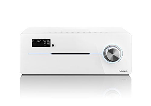 Comprar Lenco BT-9000 - Microcadena (Color blanco, 50W, DAB, DAB+, FM, PLL, Digital, LCD, CD, CD-R, CD-RW) al mejor precio