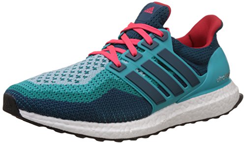 Adidas Ultra Boost M, Zapatillas de Running Para Hombre, Verde / Azul / Rojo (Vertra / Minera / Rojimp), 45 1/3 EU