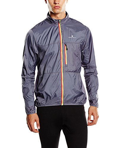 Comprar Ronhill Men's Trail Quantrum chaqueta, chaqueta, hombre, color Gris - Granite/Racing Red/Fluorescent Yellow, tamaño large al mejor precio