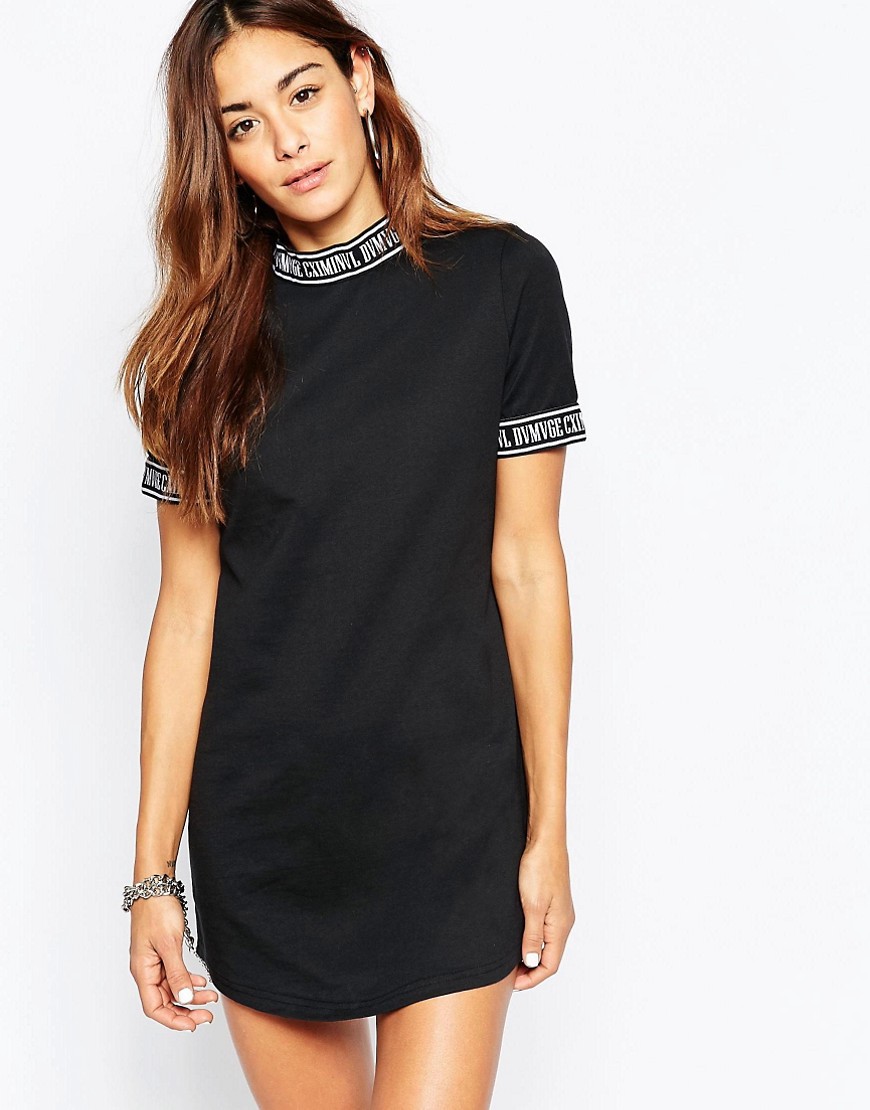 Comprar Vestido ajustado con detalle de cinta con logo de Criminal Damage al mejor precio