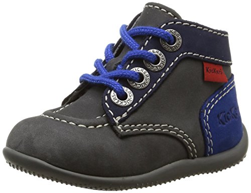 Comprar Kickers Bonbon - Zapatos primeros pasos para niña gris Gris (Gris/Marine/Bleu) 27 al mejor precio