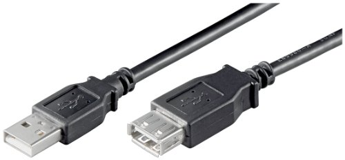 Comprar Wentronic USB Verl AA 030 HiSpeed 0.3m - Cable USB (USB A, USB A, Macho/hembra, 2x AWG 24 2x AWG 28) Negro al mejor precio