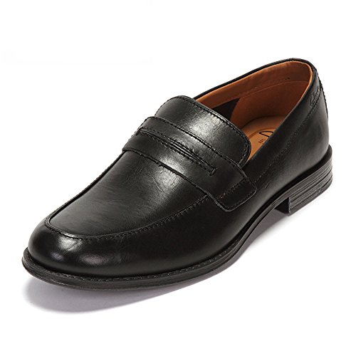 Comprar ClarksHawkley Free - Zapatillas hombre, color negro (black leather), talla 44.5 al mejor precio