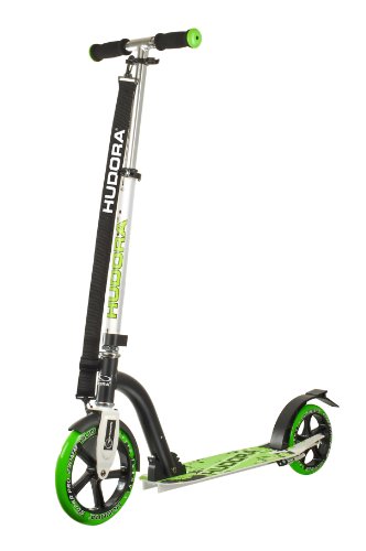 Comprar Hudora 14230 Bold Wheel 230 - Patinete, color plateado y verde al mejor precio
