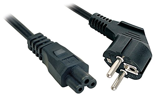 Comprar Lindy 3m, CEE 7/7 - IEC 320 C5 - Cable (CEE 7/7 - IEC 320 C5, CEE7/7 Schuko, C5 coupler, Macho/Macho) Negro al mejor precio