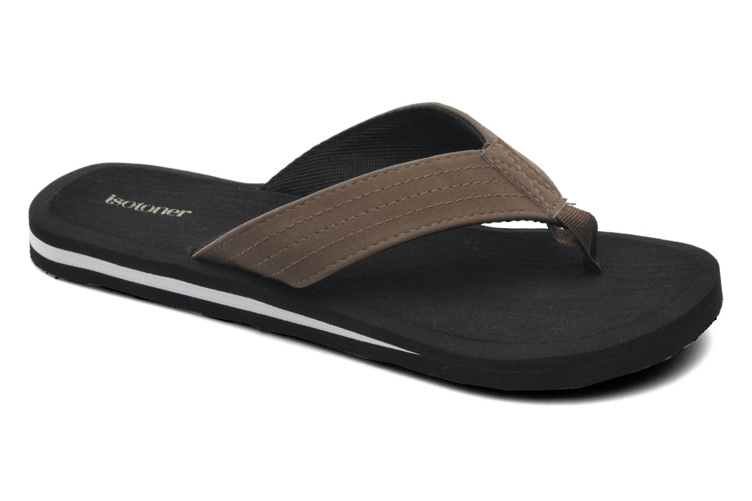 Comparar mejores precios Tong Yoga Homme by Isotoner Marrón con descuentos Comprar Tong Yoga Homme by Isotoner Marrón al mejor precio