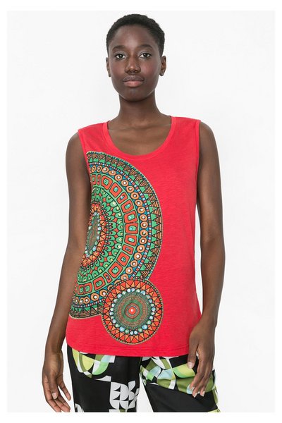 Comprar Desigual - Mujer - Top de tirantes rojo - Anael - Size L al mejor precio