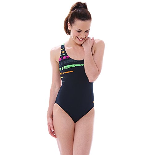 Comprar La firma Zoggs cuadros de la parte mujeres bañador - negro/Multi-color, 106,68 cm/45,72 cm al mejor precio