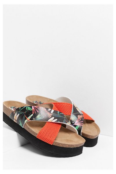 Comprar Desigual - Mujer - Chanclas con plataforma negra - Megara - Size 39 al mejor precio