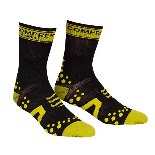 Comprar Compressport - Calcetines, talla S (Talla del fabricante : T1), color negro / amarillo al mejor precio
