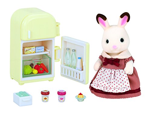 Comprar Sylvanian Families - Set mamá coneja de color chocolate y nevera (2202) al mejor precio