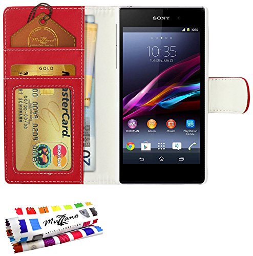 Comprar Muzzano F21985 - Funda para Sony Xperia Z1, color rojo al mejor precio