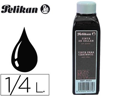 Comprar Pelikan 351247 - Tinta de sellar 250 ml, color negro al mejor precio