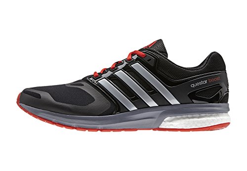 Comprar adidas Questar Boost TF M - Zapatillas de running unisex, color negro / plata / rojo, talla 43 1/3 al mejor precio