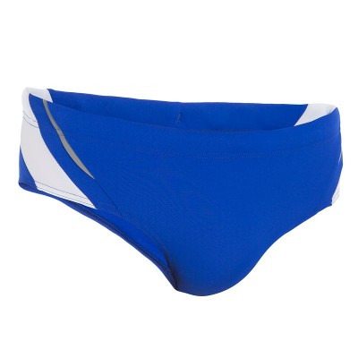 Comprar BAÑADOR DE NATACIÓN PARA HOMBRE TIPO SLIP B-SPORTY YOKE AZUL BLANCO NABAIJI al mejor precio