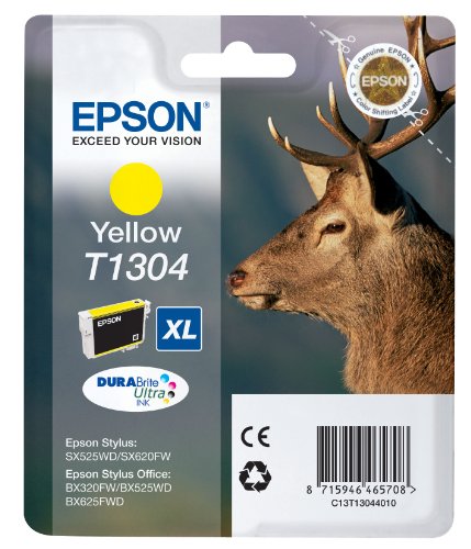 Comprar Epson C13T13044010 - Cartucho Inyeccion Tinta Amarillo T1304, XL al mejor precio