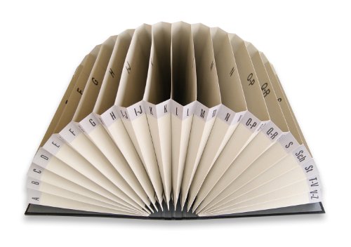 Comprar Elba 43404SW - Archivador tipo acordeón DIN A4 , color  negro indizado de A-Z al mejor precio