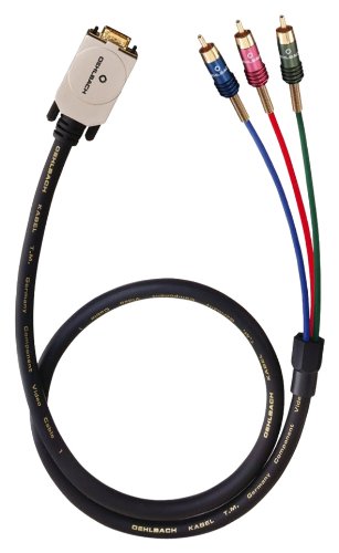 Comprar OEHLBACH 2365 adaptador de cable de vídeo - adaptadores de cable de vídeo (1m, VGA (D-Sub), 3 x RCA) Negro al mejor precio