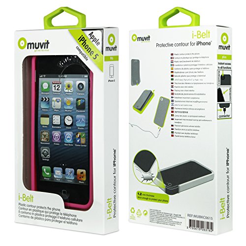 Comprar Muvit iBelt - Funda (bumper) para Apple iPhone 5/5S, rosa al mejor precio
