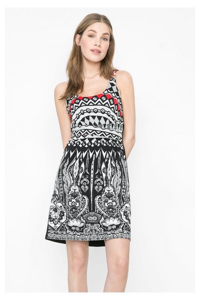 Comprar Desigual - Mujer - Vestido de punto con cintura cruzada - Malvina - Size XL al mejor precio