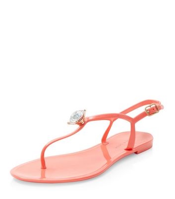 Comprar Coral Gem Stone Jelly Sandals al mejor precio